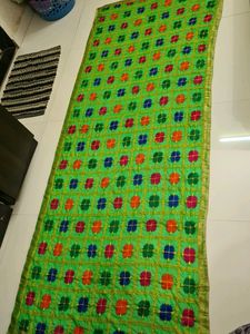 Heavy Green Color Duptatta For Ladies Embroidery