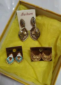 3 Earrings Set