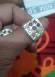 Pic Annie One Maharaja Style  Silver Colour Ring