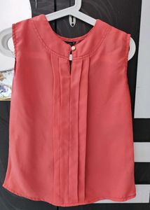 Sleeveless Pink Top