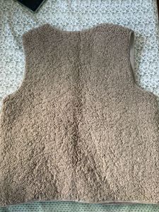 Tan Teddy Fleece Vest