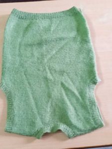 Green Knitted Sweater Vest