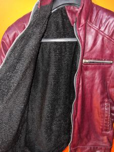 Burgundy Leather Jacket