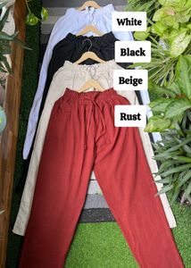 Linen Trouser With Knot