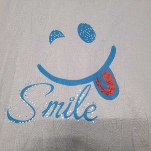 Cute Pink &#39;Smile&#39; Top