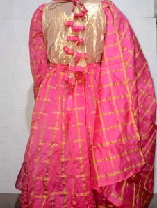Pink &amp; Gold Ethnic Suit Set