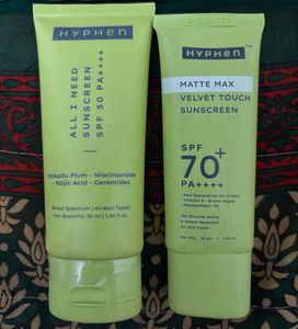 Hyphen - All I Need and Matte SunScreen.