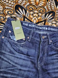 Northface X Gucci Boot Cut Jeans