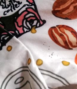 Coffee Printed Crop Top