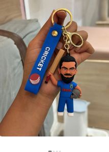Virat kohli cute silicone rubber keyring