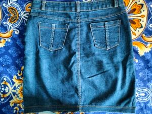 Denim Mini Skirt
