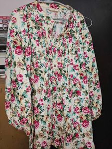 Elegant Floral Print Top–Park Avenue Woman Size M