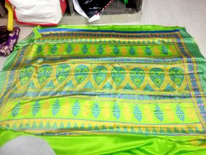 New Perrot Green Silk Saree