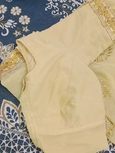 Embroidered Saree With Blouse