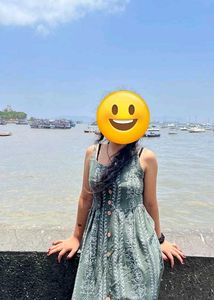 Boho Chic Dress with White Tie Top