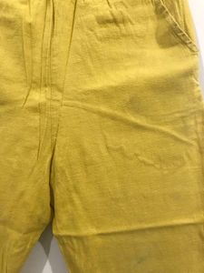 Mustard Yellow Knee Length Bottoms