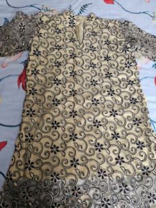 Beautiful Black Short Kurta