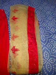 Dwomen Party Wear Embroidary Net Dupata