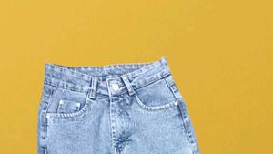 🤑M@07 Size-26 Light Wash Wide Leg Jeans