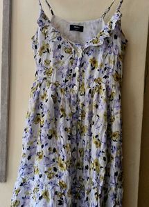 Floral White Dress