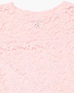 Elegant Pink Lace Dress