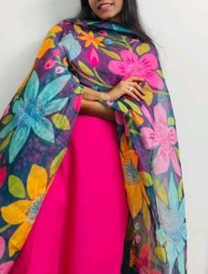Floral Print Dupatta