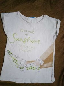 2 Graphic Print T-Shirt - Sunshine Quote