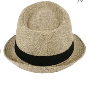 Tan Fedora with Black Band