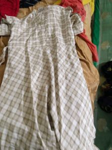 Checkered Dress Long Kurti
