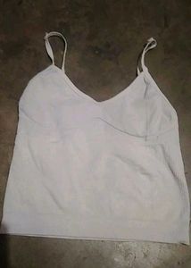 White Spaghetti Strap Tank