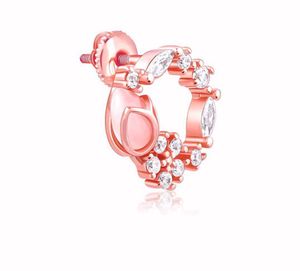 Real Silver 925 Earrings (Rose Gold)
