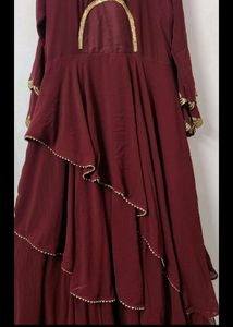 Maroon Heavy Gown...