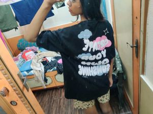 Black Graphic Print T-Shirt