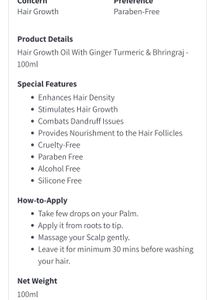 ORGATRE HAIR OIL FOR GROWTH AND REGROWTH