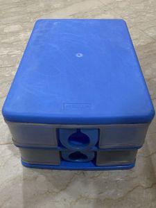 Blue White Rectangular Storage/organiser/container