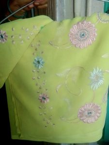 Lemon 🍋Yellow Saree