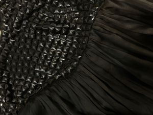 Black Studded Elegant Dress