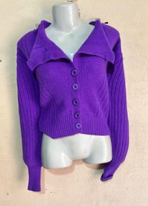 Korean Spread Collar Cardigan