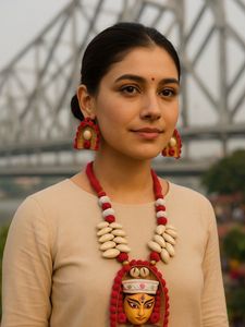 Durga Puja-themed jewelry set