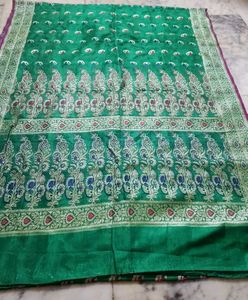 Banarsi Gajval Saree With Blouse Piece