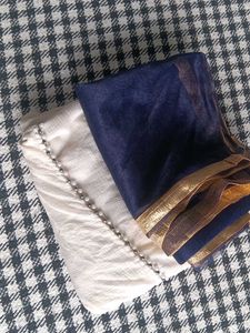 2 Dupatta Set (BLUE 💙 & 🤍 WHITE)
