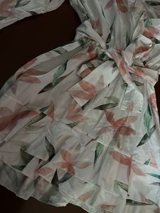 Floral Print Asymmetrical Romper