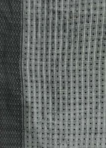 Gray Striped Cotton Scarf/Duppata