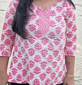 Pink Short Kurti 50% Off Buy Fast