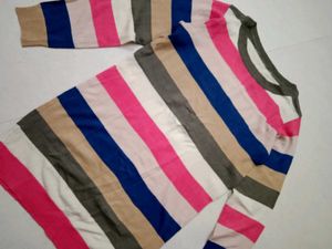 Striped Pullover Sweater Top