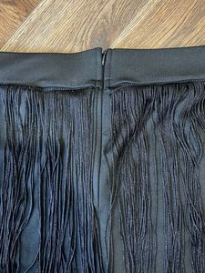 Fringe Black Shorts