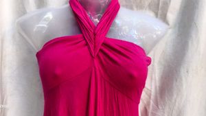 Pink Halter Neck Dress
