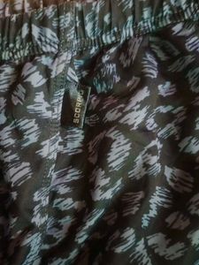 Blue Patterned Lounge Shorts
