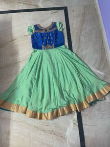 Blue &amp; Mint Anarkali Dress
