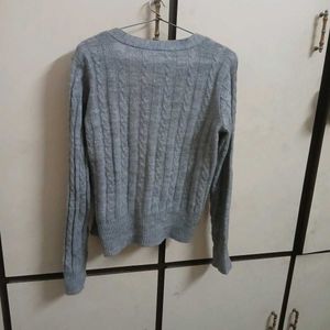 Grey Knit Cardigan